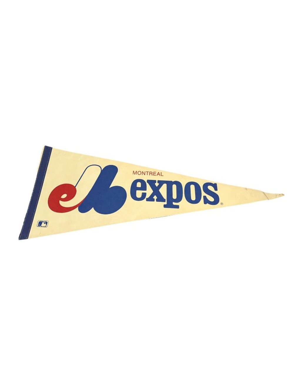 VTG MLB Montreal Expos Full Size Pennant 30” 70s 80s Sports Baseball
